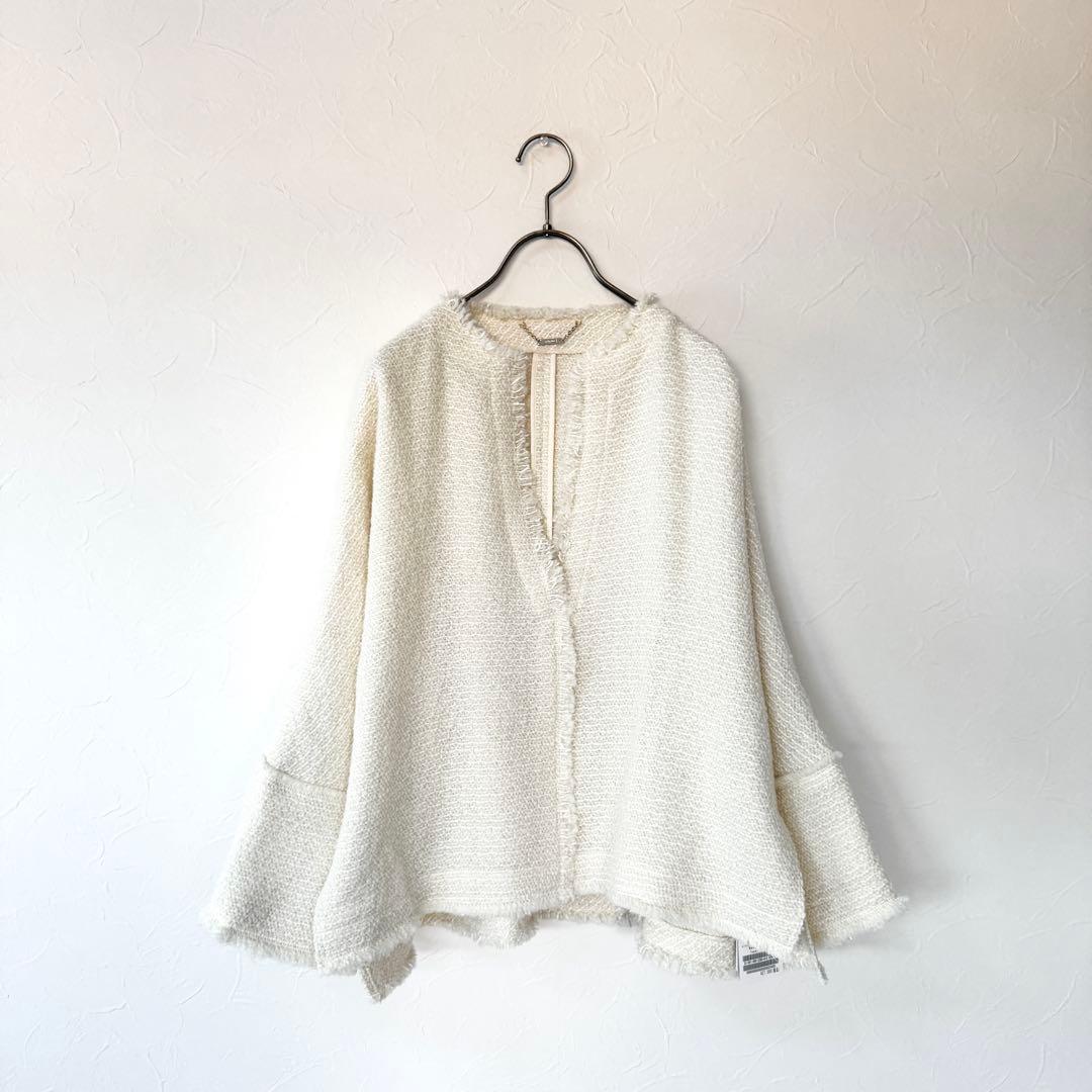 IENA 新品タグ付 定価2.8万円／ツイードボックスプルオーバー