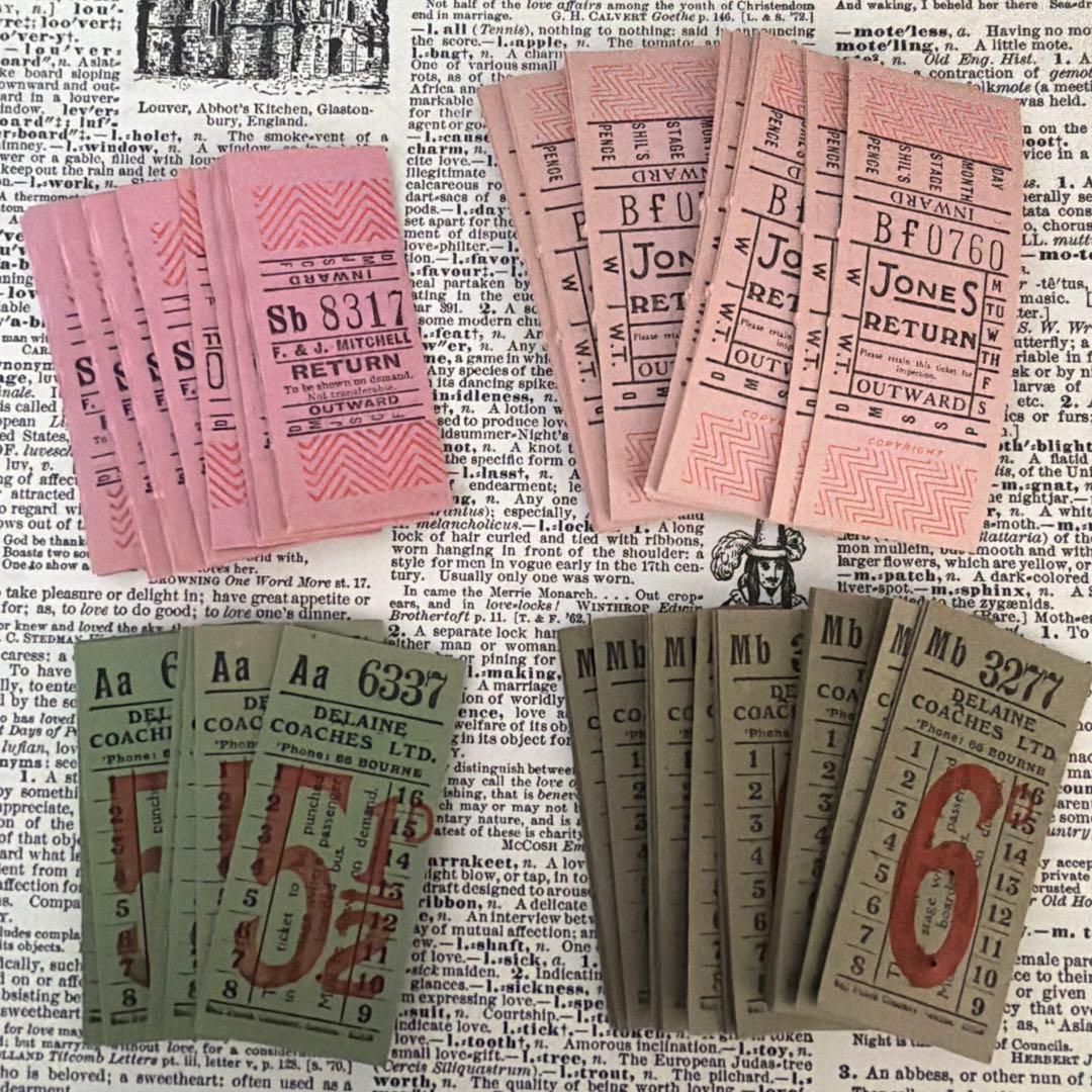 イギリス ヴィンテージ バスチケット - メルカリ