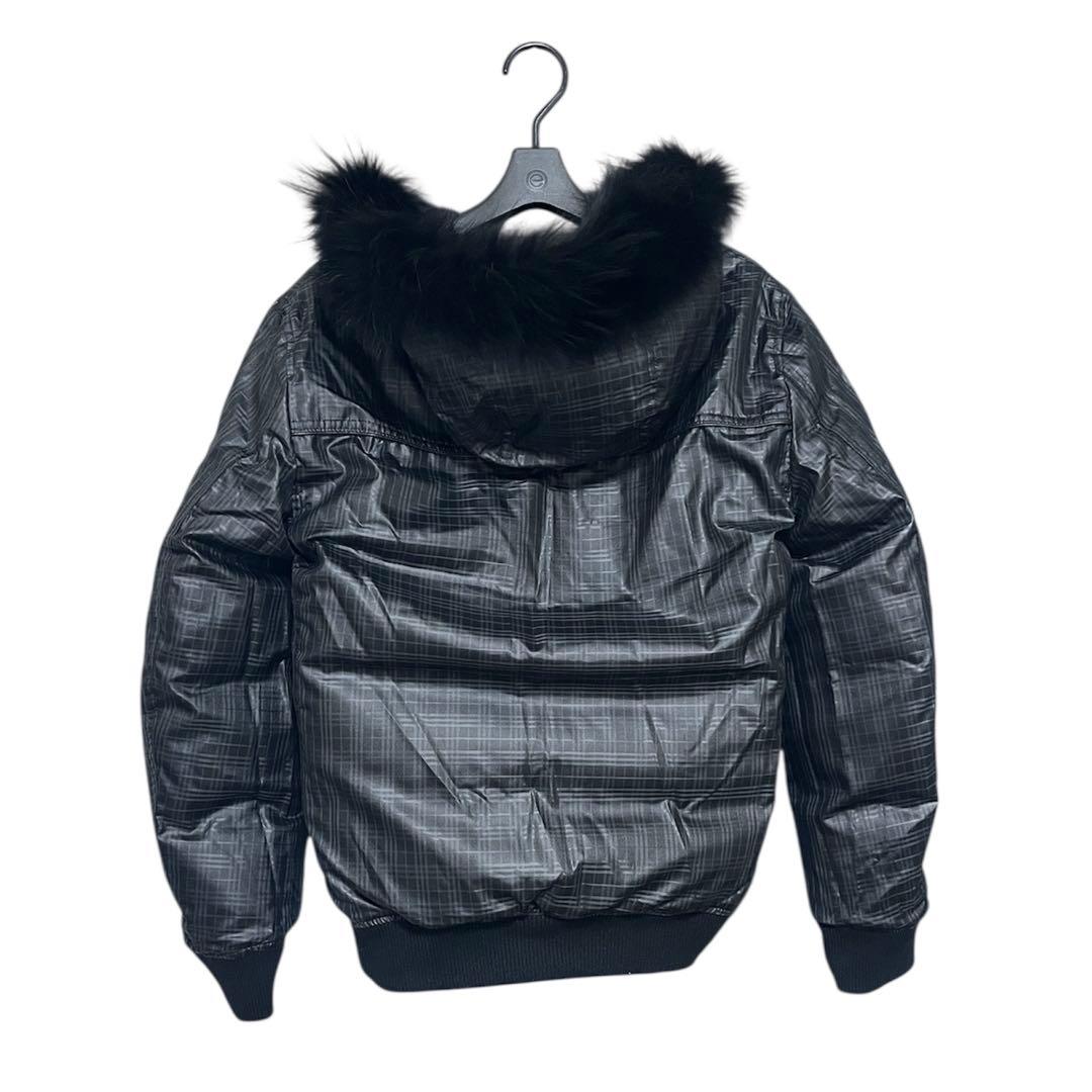 バーバリーブラックレーベル ファーダウン ファー取り外し可 M 光沢 短