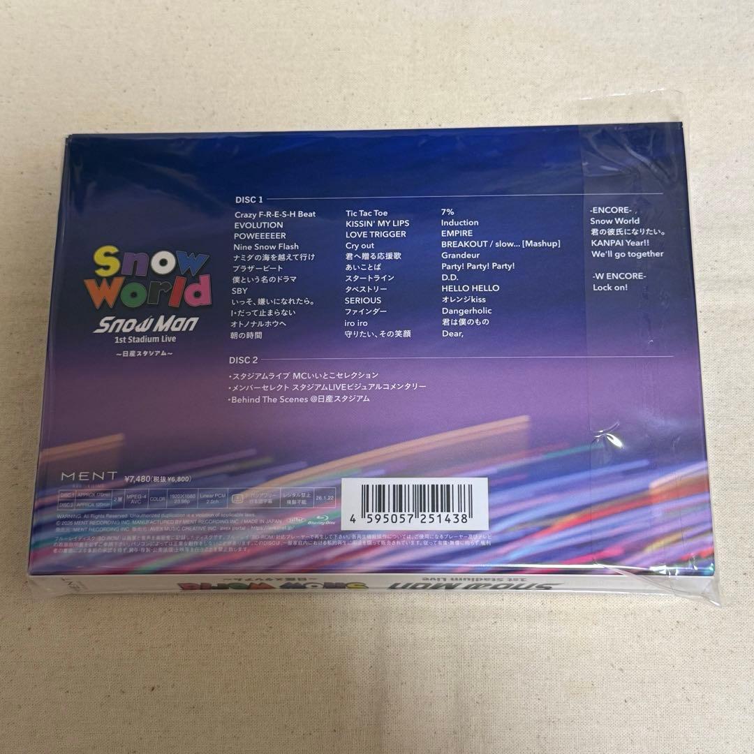SnowMan Snow World 日産スタジアム Blu-ray - メルカリ