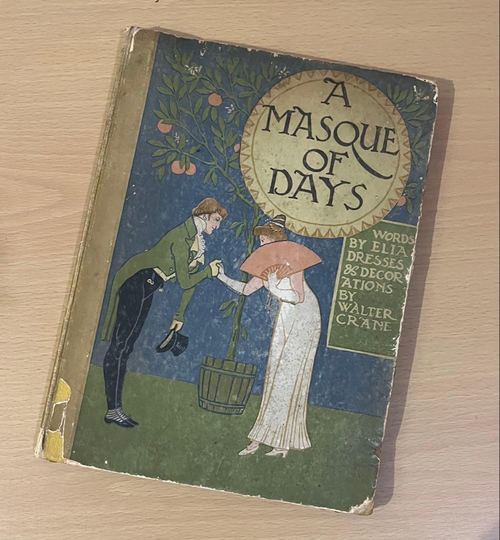 SALE! No415希少 アンティーク 古書 洋書 絵本 ウォルター・クレイン アンティーク絵本 復刻本シリーズ 1 「ウォルター・クレインの美女と