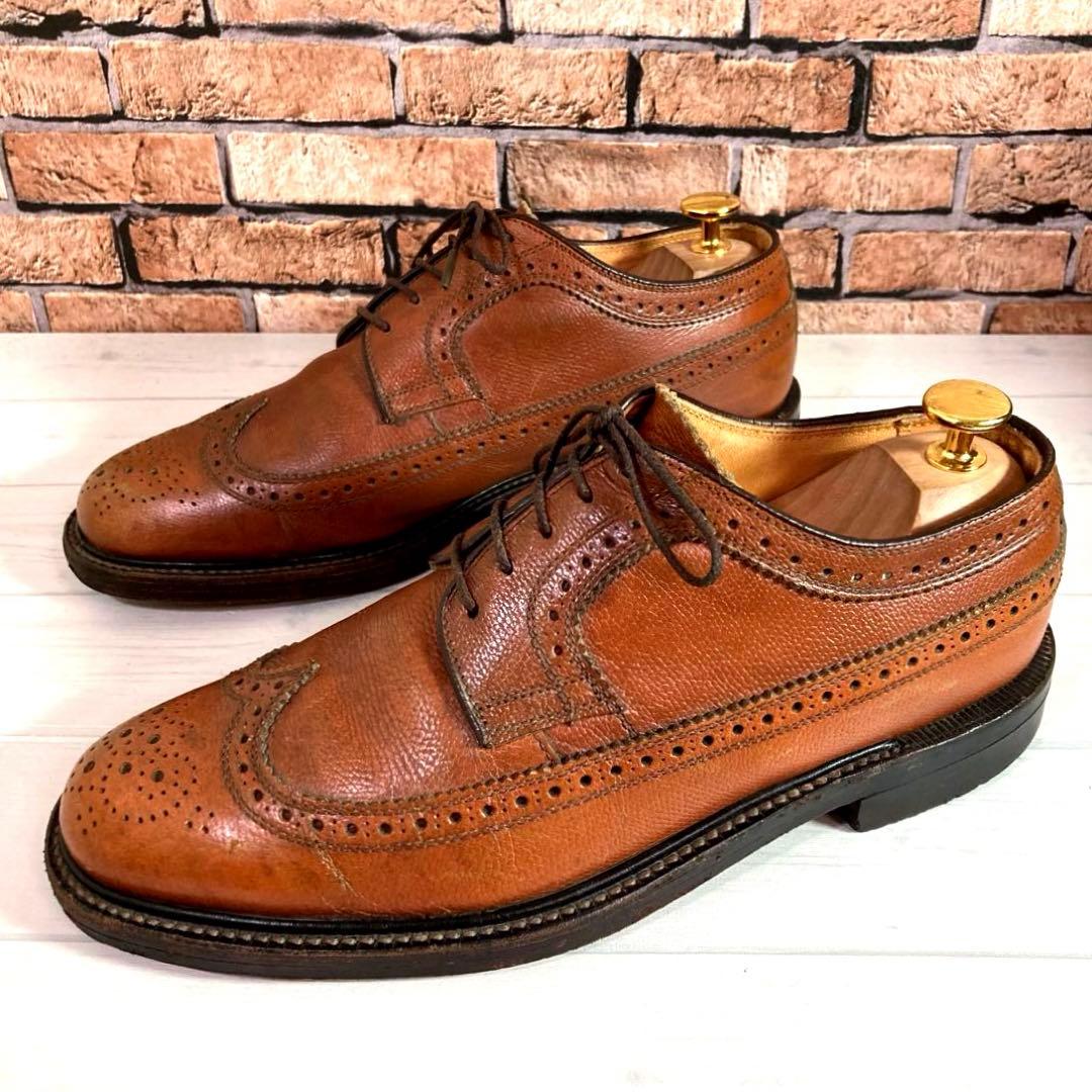 リーガル□ビジネスシューズ✨インペリアル2235 ウィングチップ シボ革