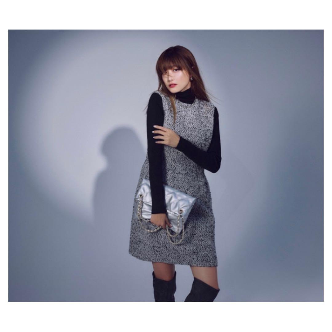 今期◇Apuweiser-riche◇ツイードコクーンミニワンピ - メルカリ