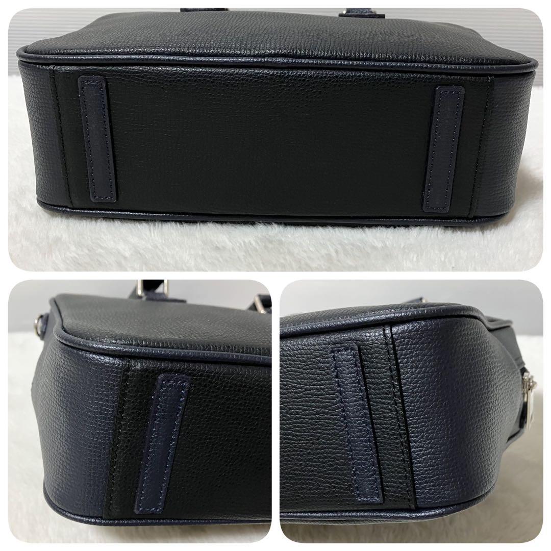 未使用級 A.D.M.J. 23cmボストン 2way 黒 ショルダー バッグ - メルカリ