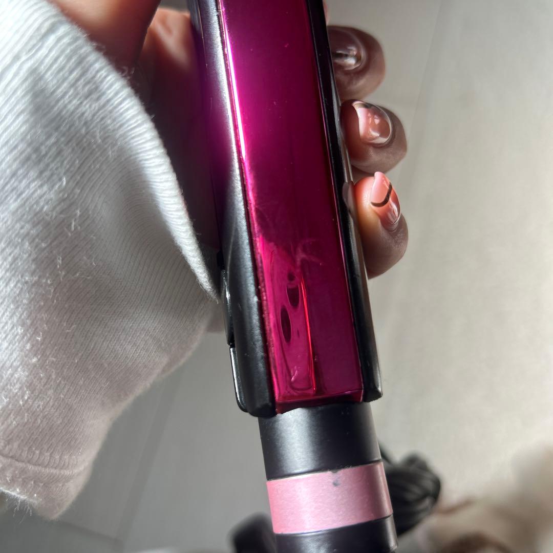 セラミックストレートヘアアイロン ブラック/ピンク - メルカリ