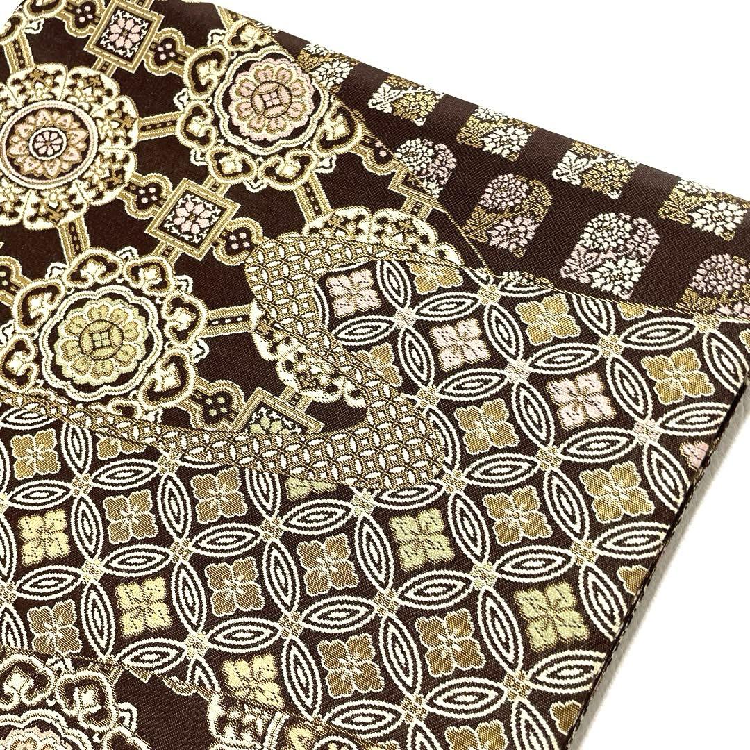 専用帯5001 ○陰山織物謹製 箔屋清兵衛 高級 正絹 錦織 袋帯 花文 華文