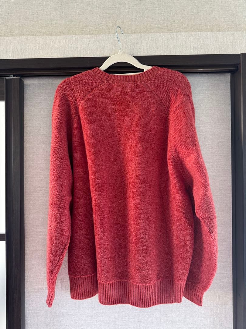 新品未使用】 Supreme 赤 フリース クルーネックセーター L SIZE