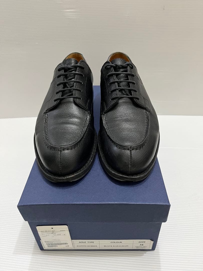 ジャランスリワヤ】シボ革 Uチップシューズ グリーンレーベル別注