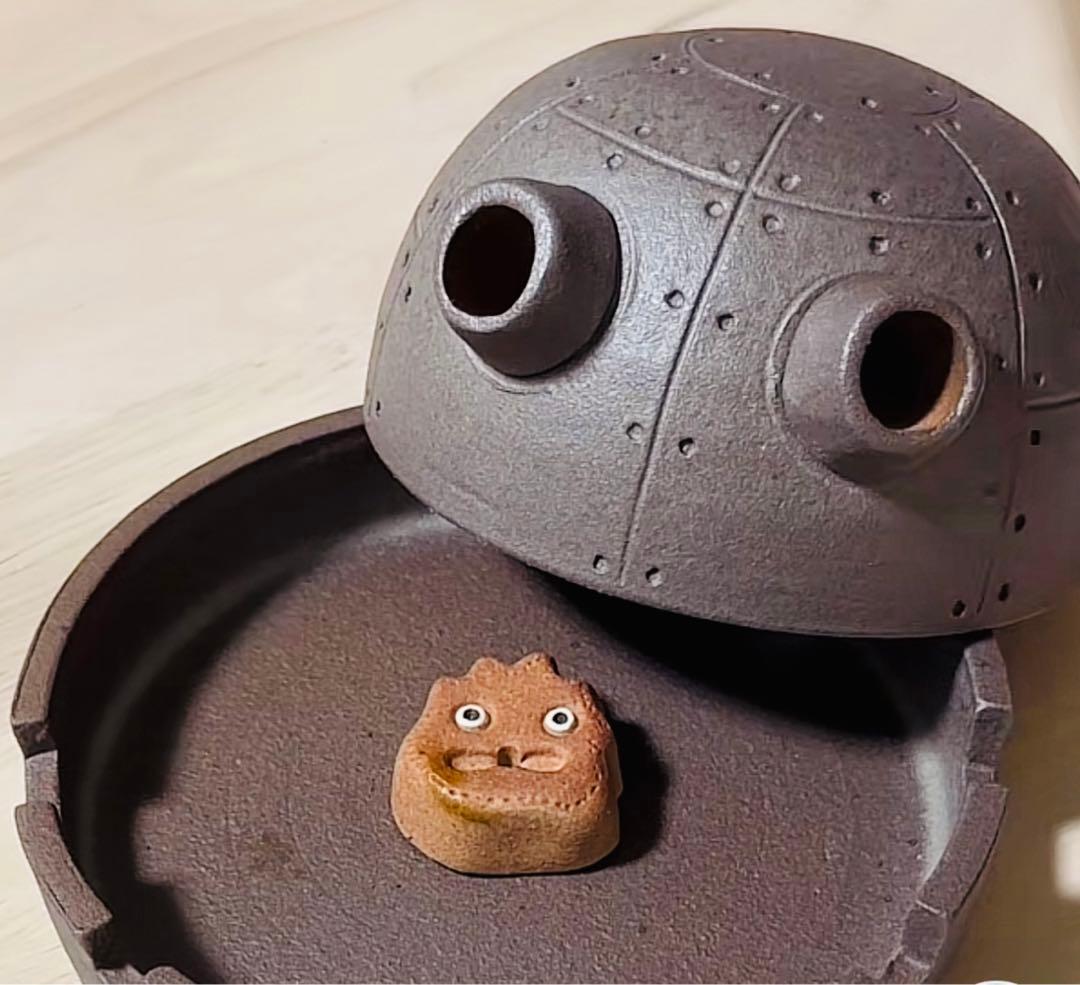 新品】ジブリパーク魔女の谷ハウルの動く城 砲台 信楽焼 お香立て