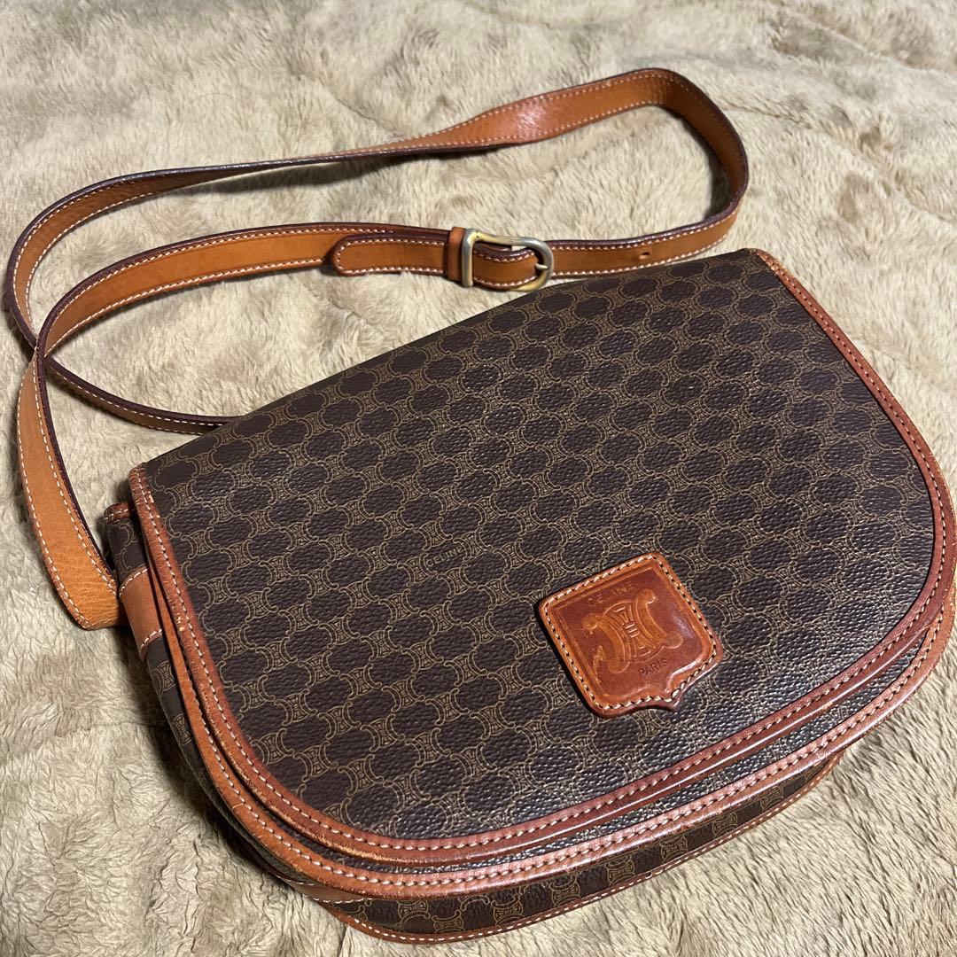 CELINE セリーヌ マカダム柄 ショルダーバッグ M11 ヴィンテージ
