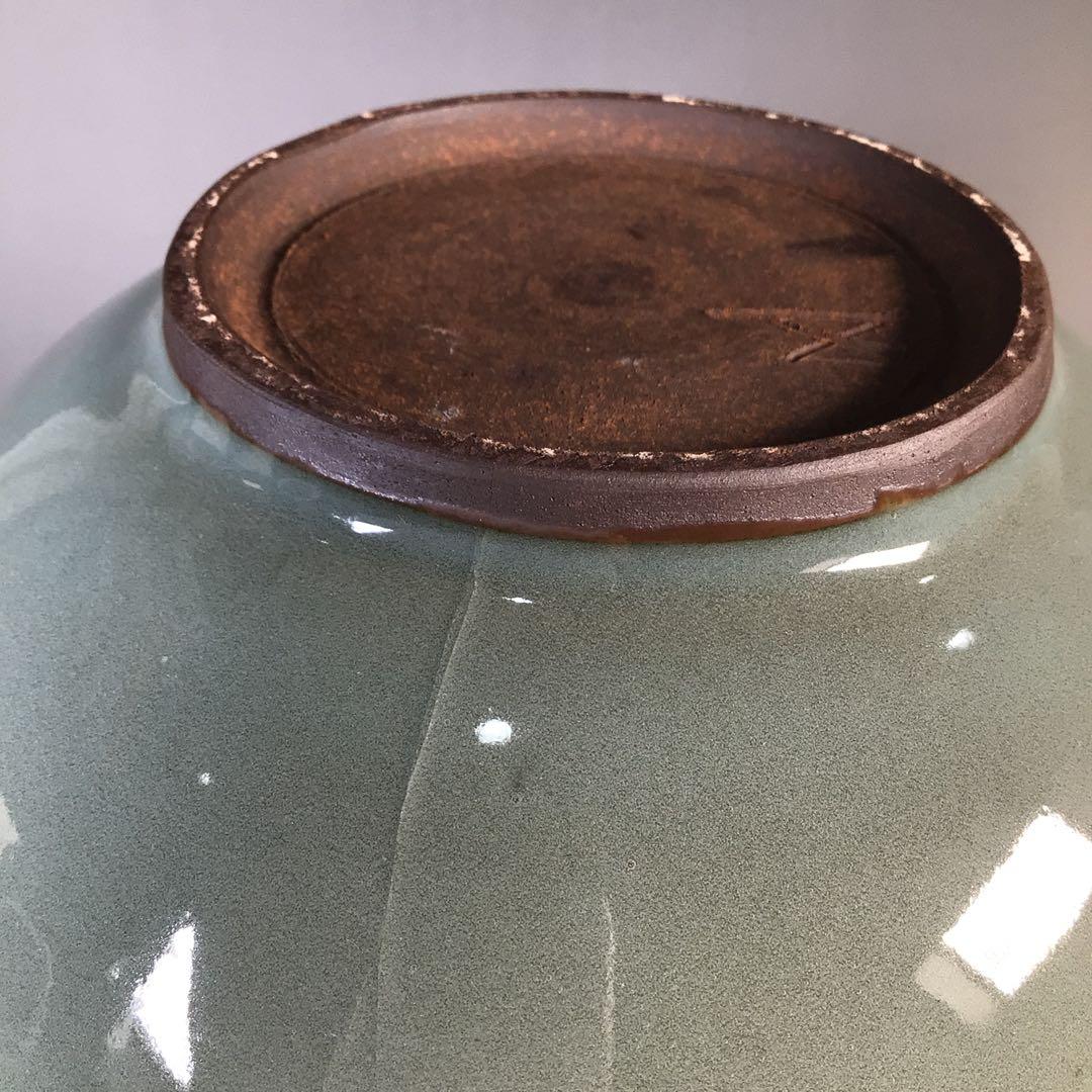 M246 水指 『椿窯 五島哲造』『蕨釉水指』 共箱 茶道具