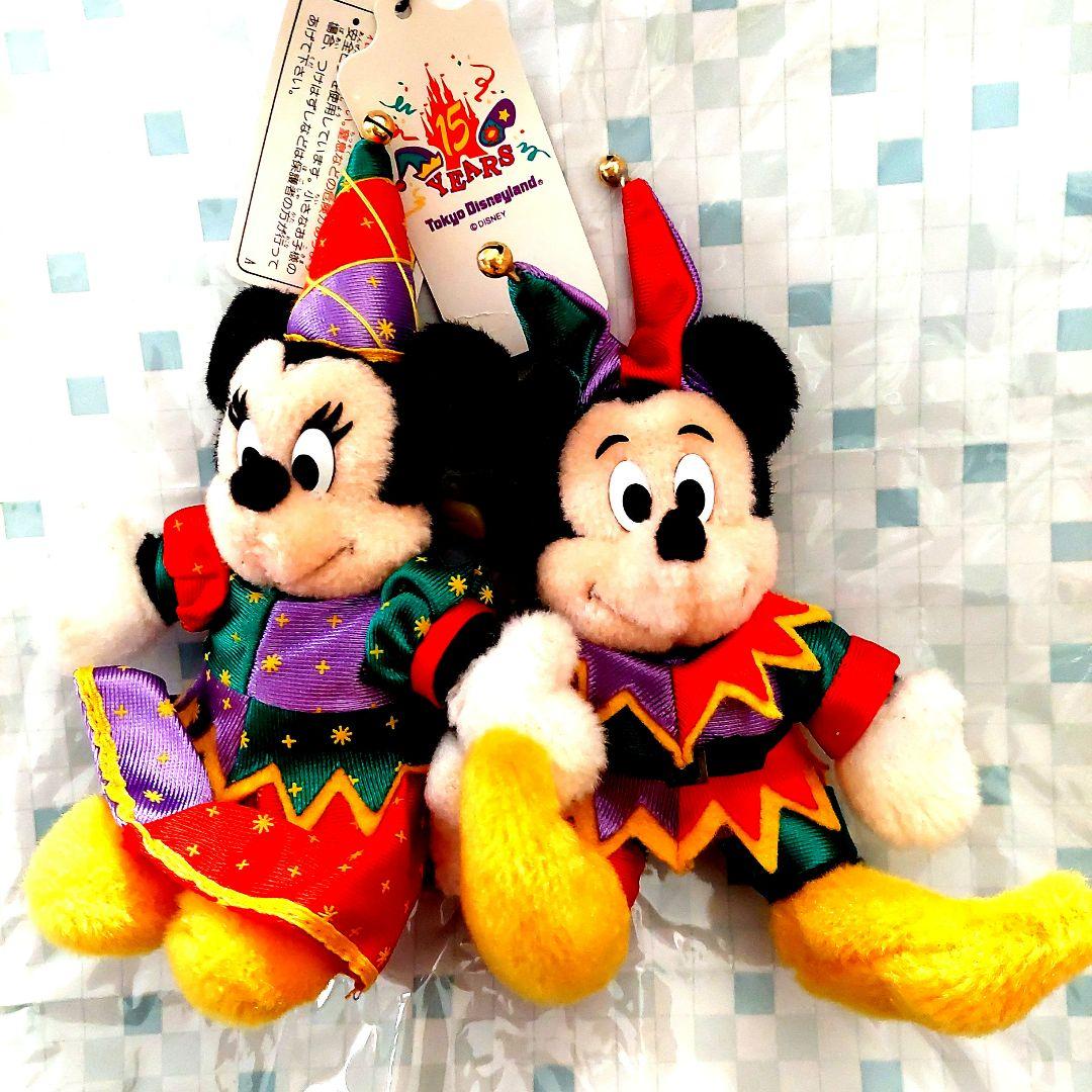 東京ディズニーランド 15周年 ミッキー・ミニー ぬいぐるみ - メルカリ