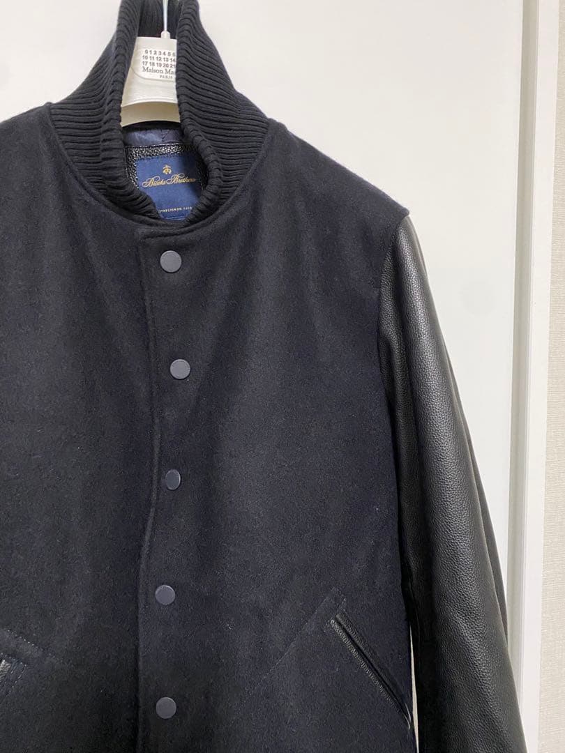 ブルックスブラザーズ ウールレザー スタジャン 黒 エディフィス別注