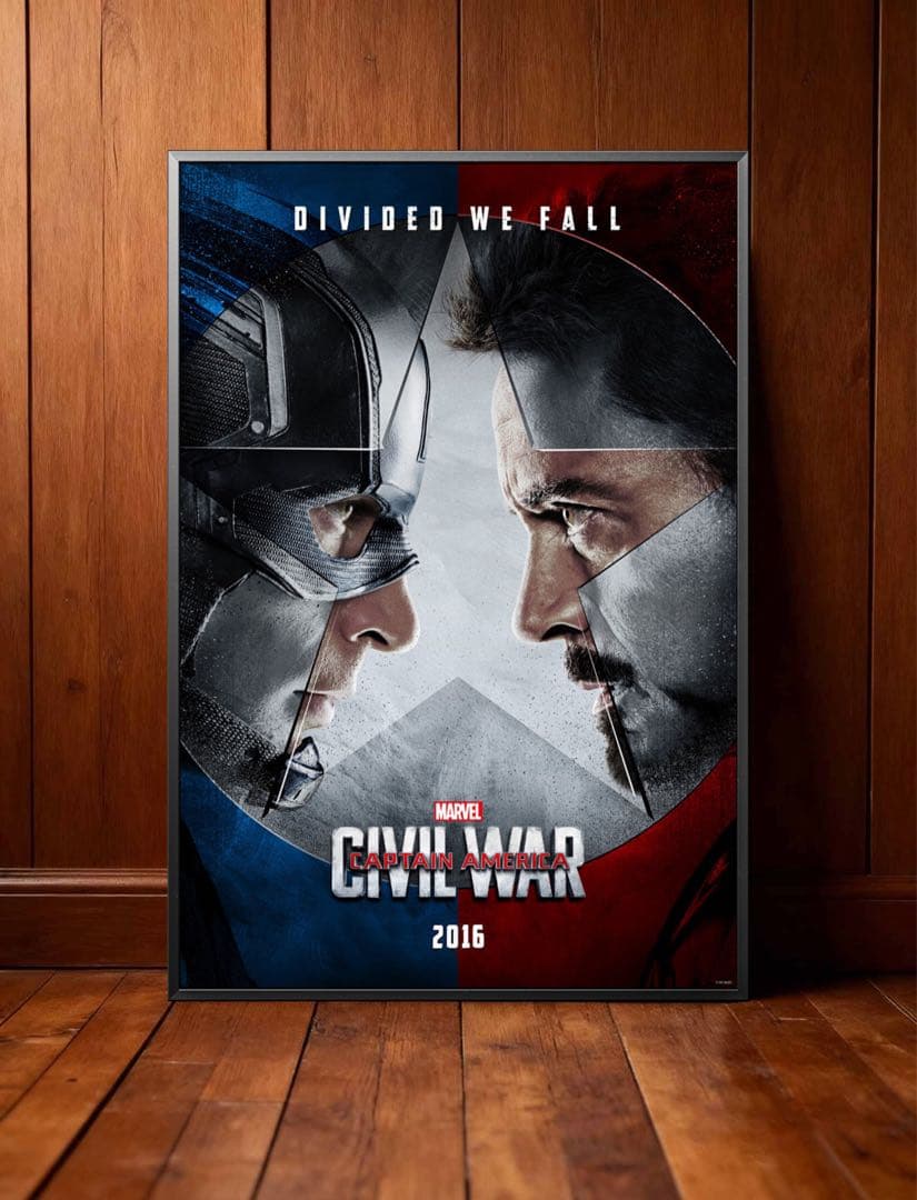 枚数限定*映画館用両面印刷ポスターINTL版:シビルウォー キャプテン