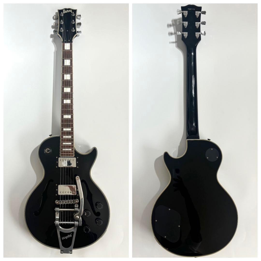 希少モデル☆Burny BLC-90 レスポールカスタム セミホロウ ビグズビー