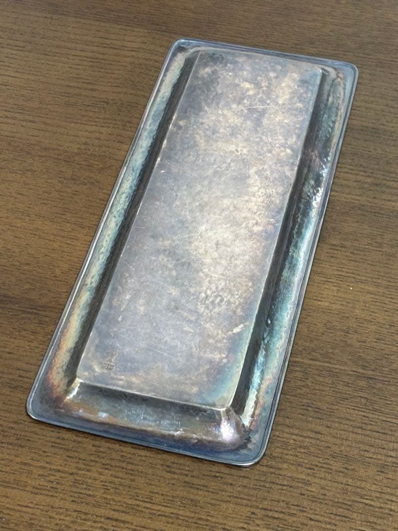 純銀 silver 宮本製 刻印 ペン皿 プレート