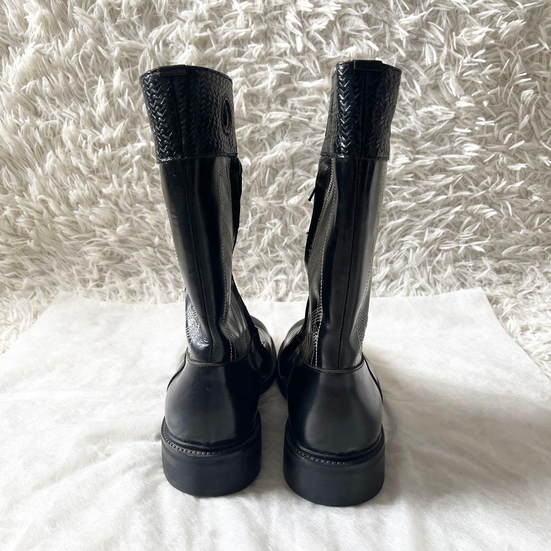 未使用級✨N.HOOLYWOOD ウエスタンブーツ サイドジップ ブラック