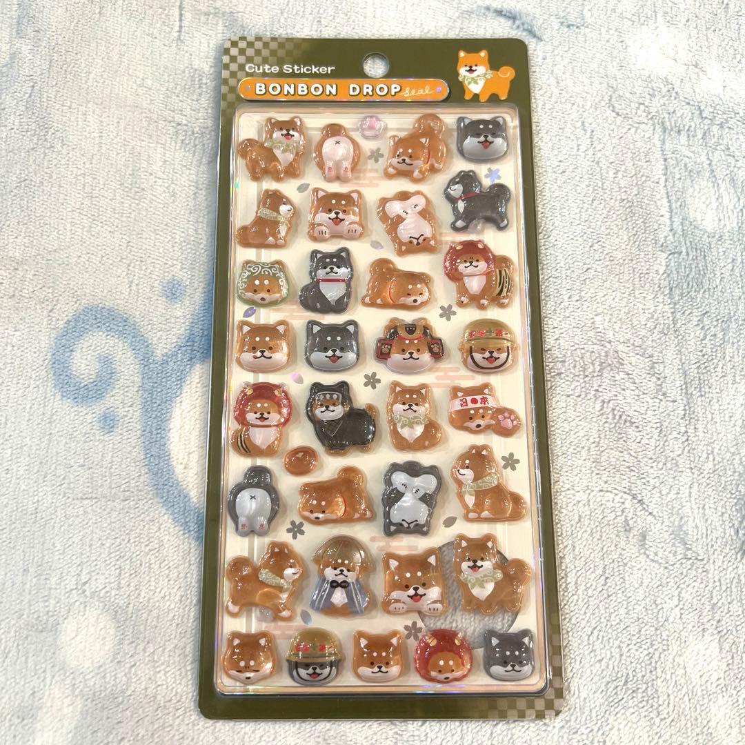柴犬 和柄 ボンボンドロップ ボンドロ シール 正規品 クーリア 新品