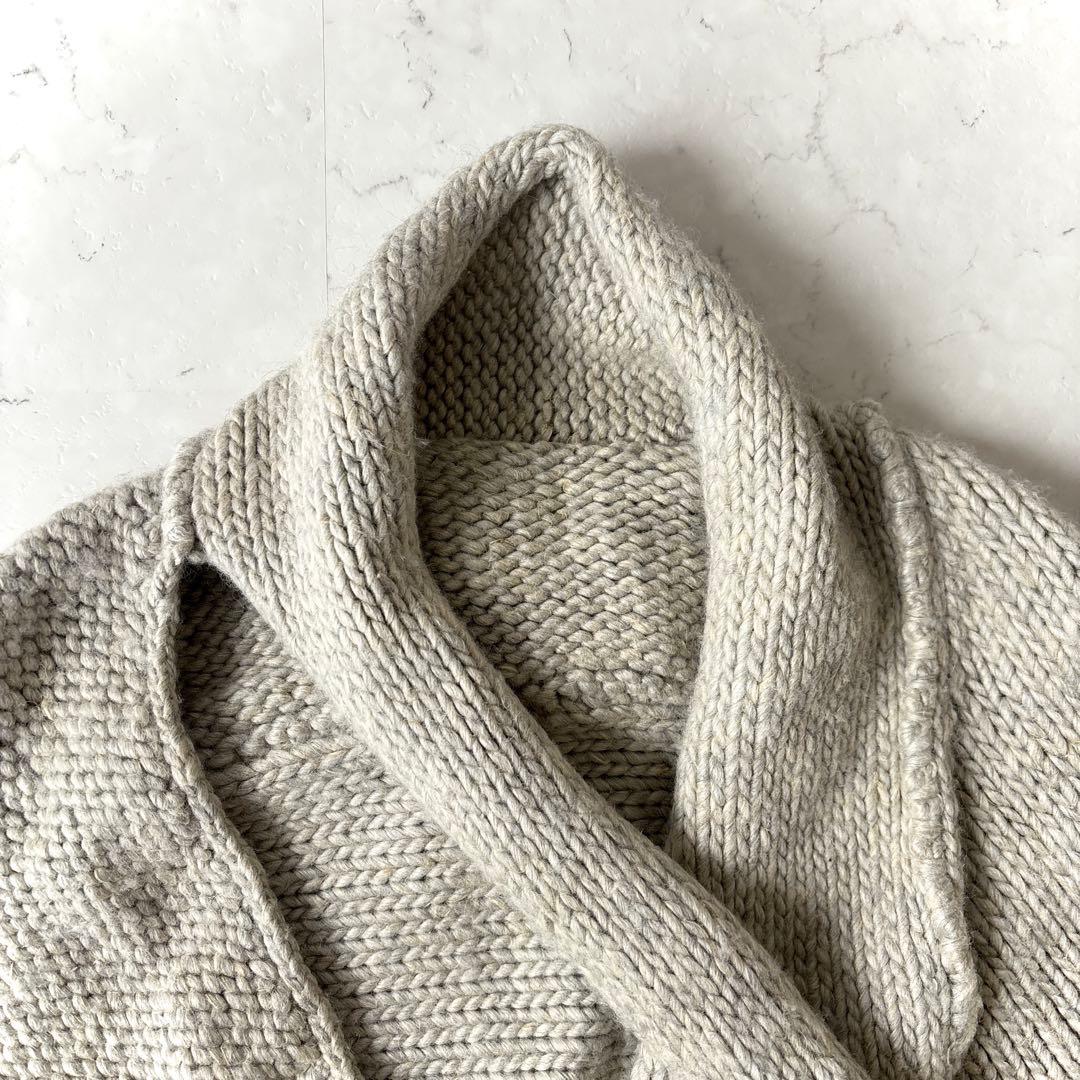 ワイズ Y's レッドレーベル ウールリネン 変形 ニットカーディガン