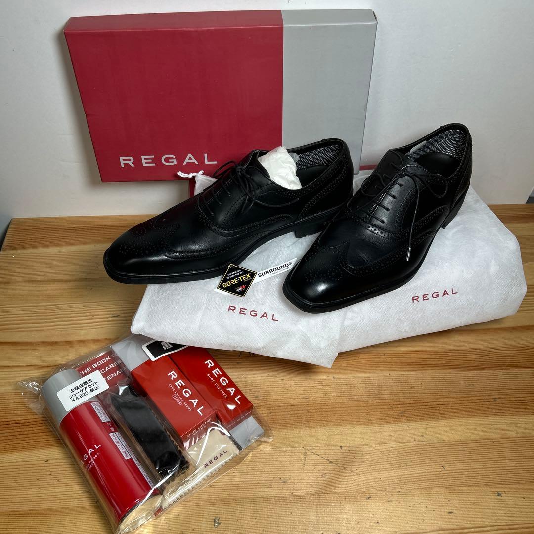 リーガル ウィングチップ ドレスシューズ ゴアテックス ★シューズケアセット付 REGAL（リーガル） フォーマルシューズ レディース/「プレミアムライン
