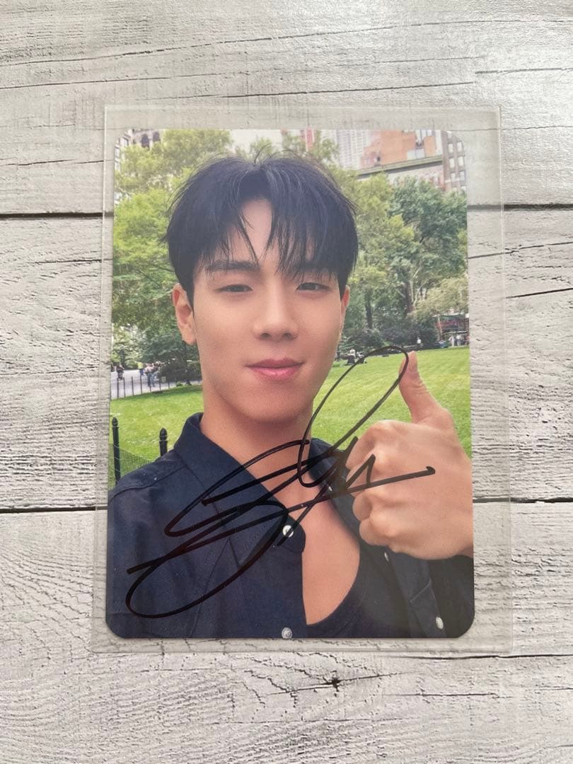 MONSTA X サイントレカ ショヌ Applemusic おまけ付き MONSTA X THE X Qoo10 ショヌ トレカ - メルカリ