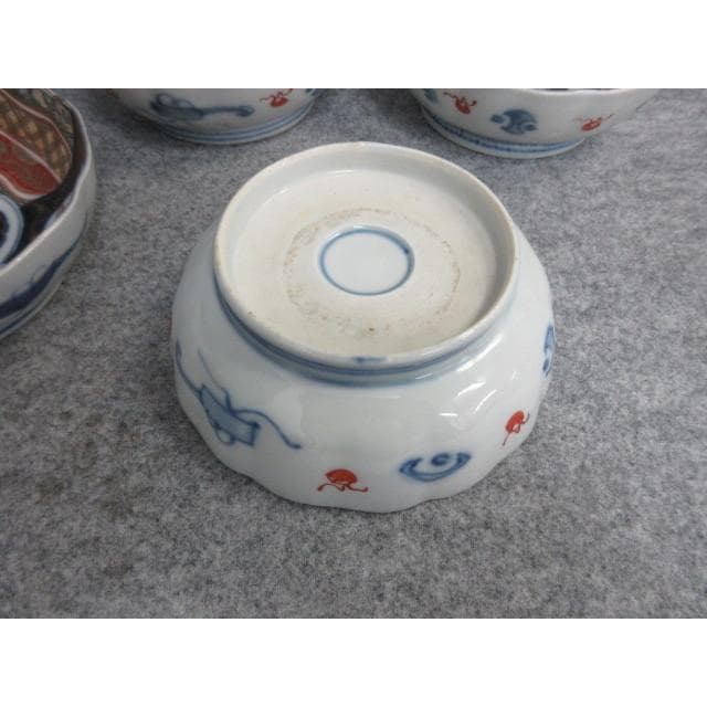 古伊万里色絵金彩軍配図なます皿5枚 [B26061] - メルカリ