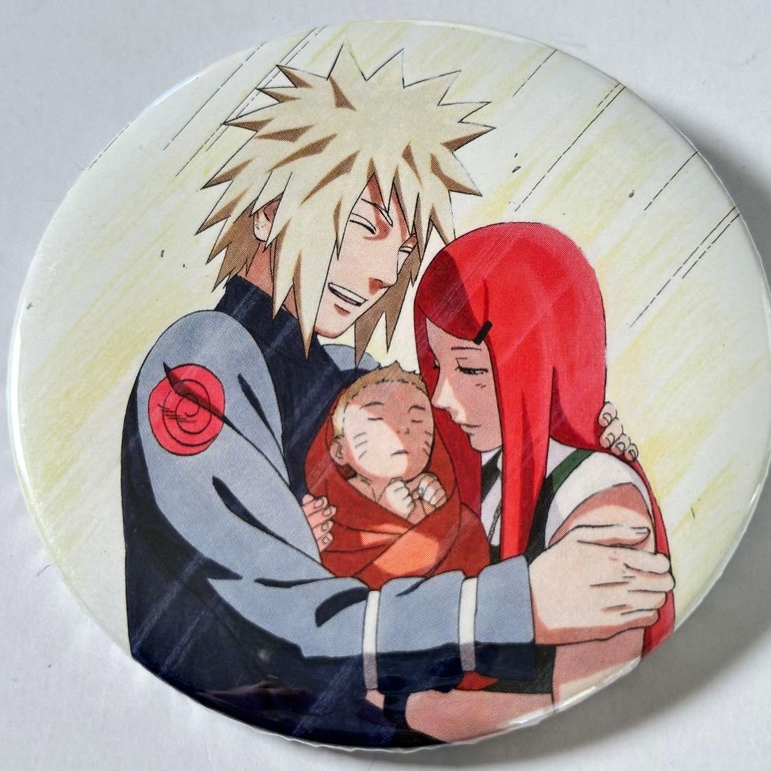 NARUTOコレクション缶バッジ ミナト クシナ ナルト 原作 原画 2