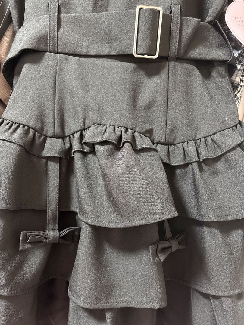 HONEY MEW ハニーミュウ ネクタイ付きアンサンブルフリルワンピ - メルカリ