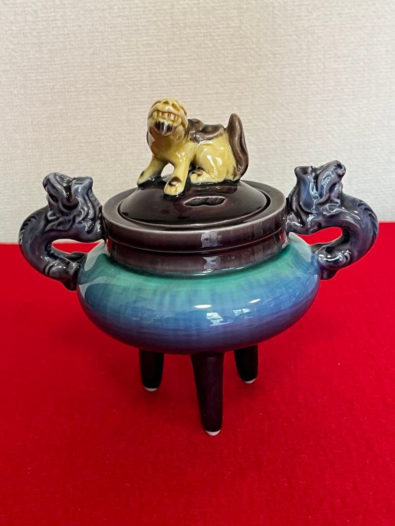人間国宝 柳雨軒 三代 徳田八十吉(正彦銘) 彩釉 香炉 管理T212 - メルカリ