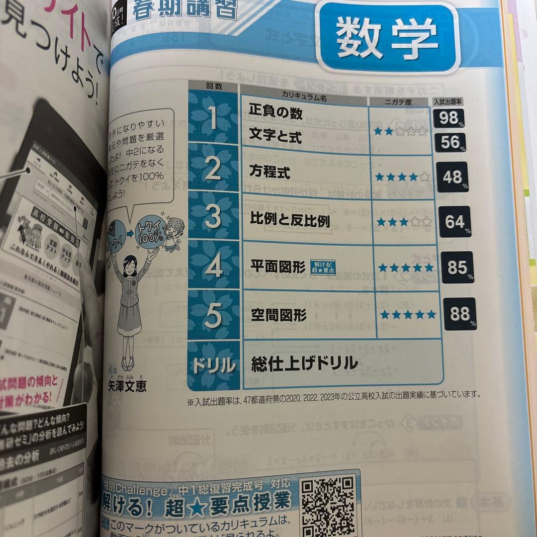進研ゼミ中学講座 特別 Challenge 中1総復習完成号 2024年3月号 - メルカリ