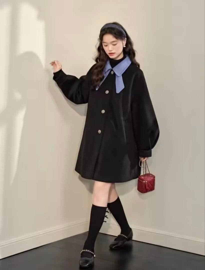 KUOSE リボンカラーコート S