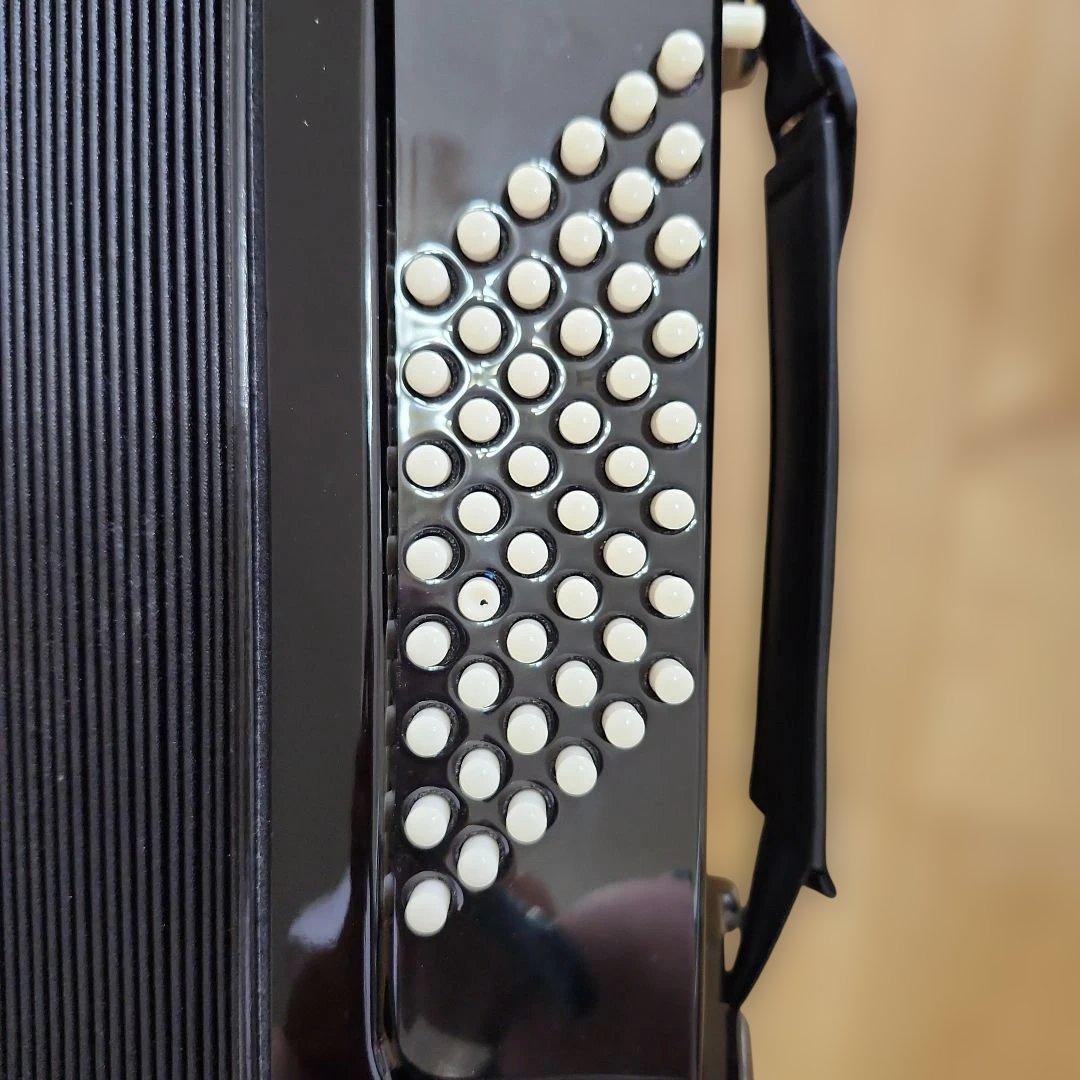 Hohner nova Ⅱ 48 アコーディオン ブラック 専用ケース付き