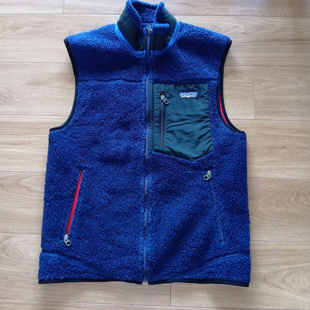 Patagonia フリースベスト ネイビー - メルカリ