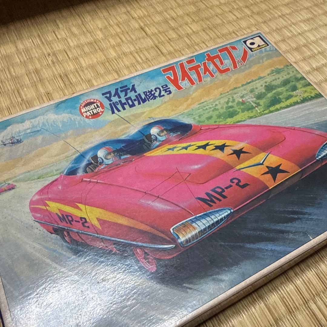 AOSHIMA マイティパトロール隊2号 マイティセブン プラモ ゼンマイ動力