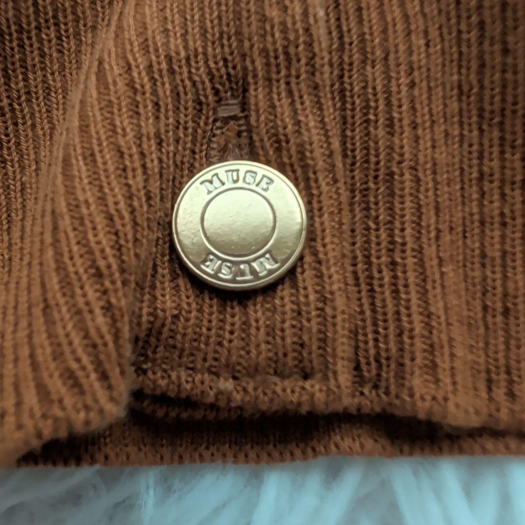 現行 ドゥーズィエムクラス FFgrace クルーネックカーディガン 金