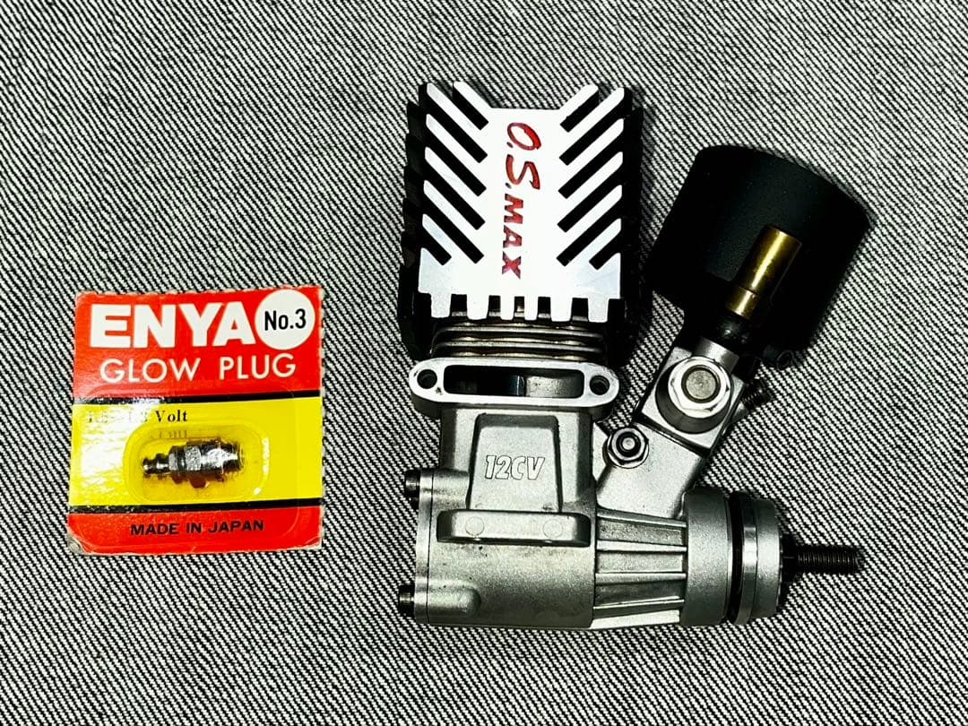 OSエンジン 12CV MAX O.S. MAX 12CV-RX Limited Edition Purple Head RC Engine – Rare 10C