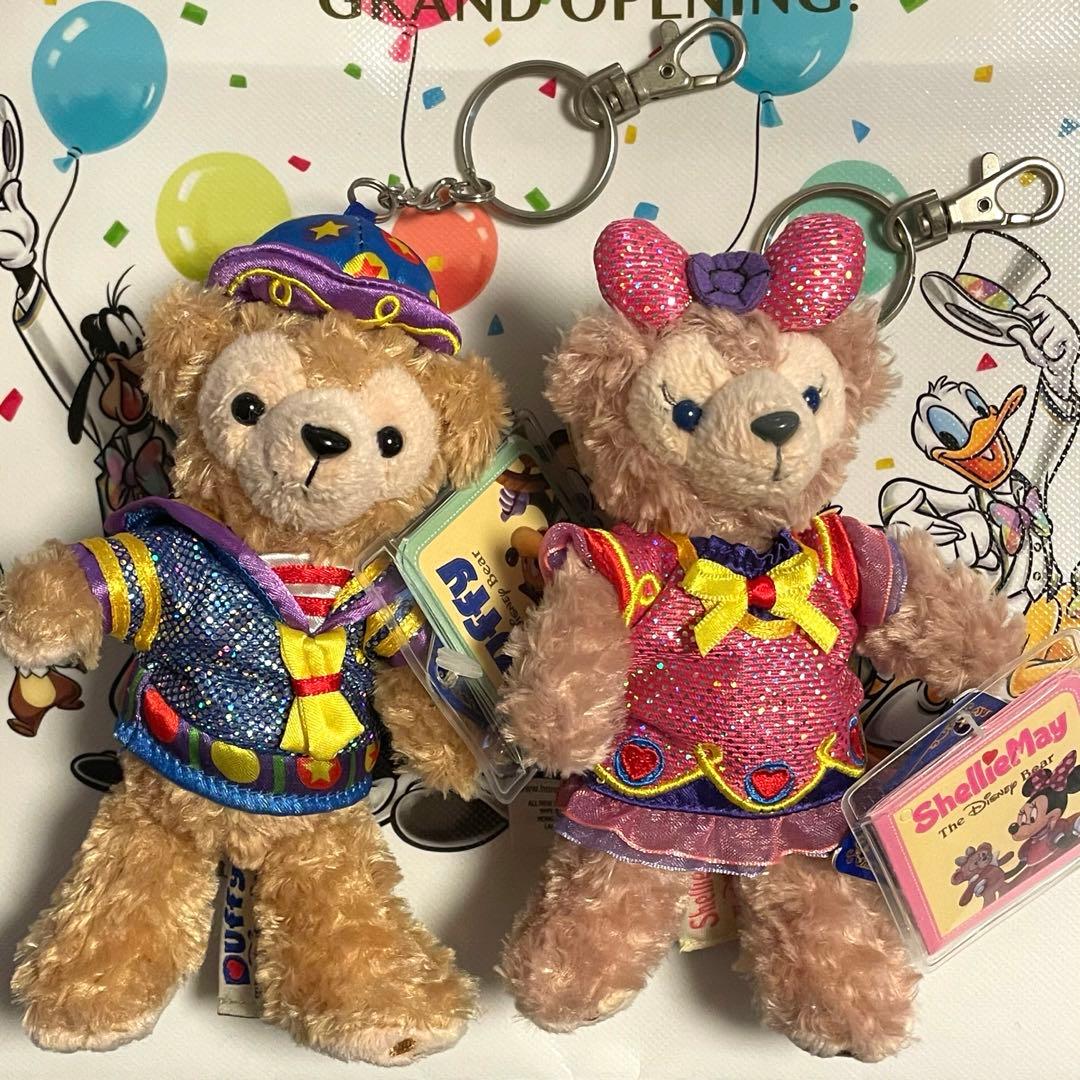 香港ディズニー☆10周年。ダッフィー♡シェリーメイฅ۶•ﻌ•キーホルダー