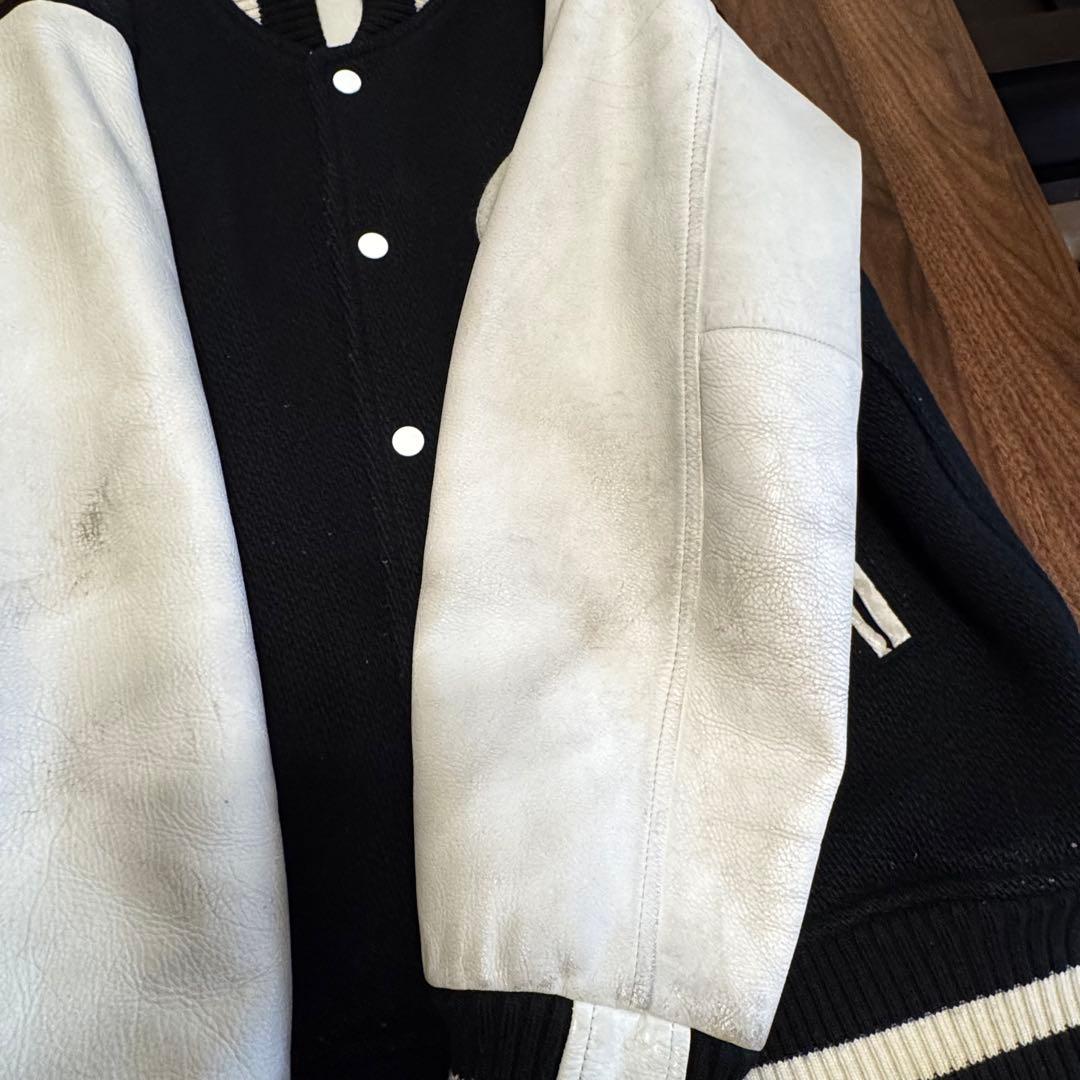 Let it Ride スタジャン 袖レザー メルトン 裏原 Let it Ride（レット