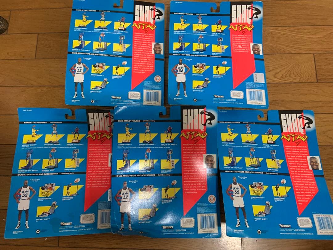 SHAQ ATTACK シャキール・オニール フィギュア 5体 NBA 90s - メルカリ