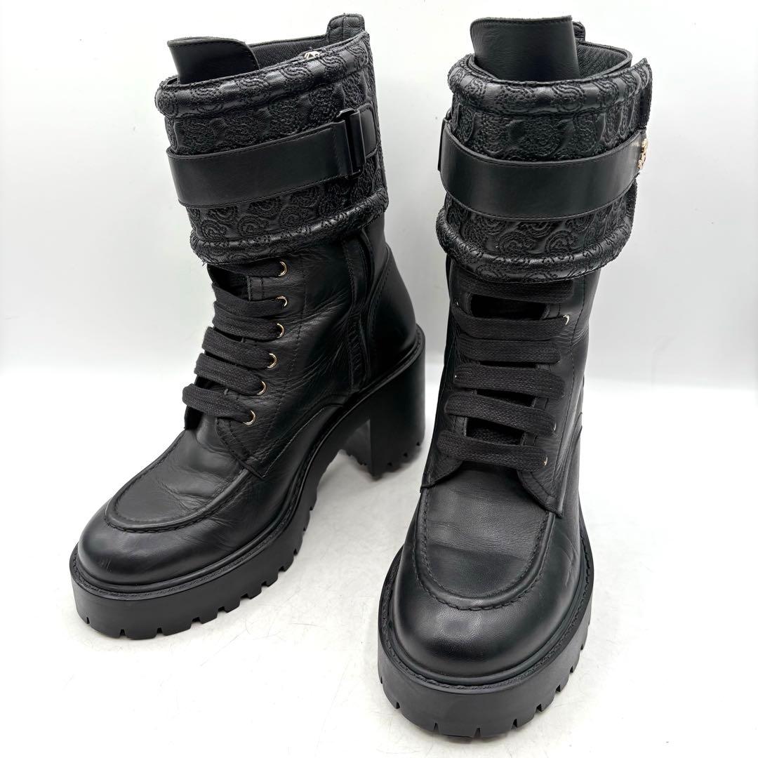 美品✨ サルヴァトーレフェラガモ ランディングブーツ サイドジップ 【6.5c】