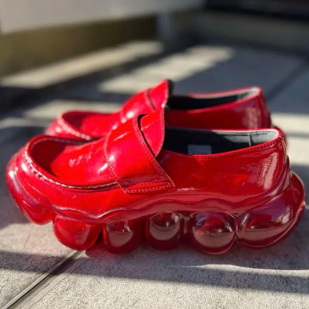 grounds 赤 ローファー - メルカリ