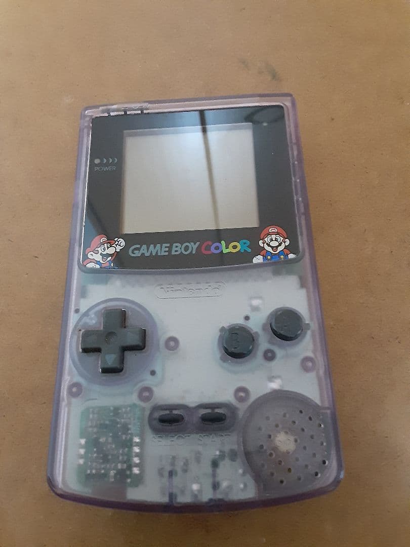 ゲームボーイカラー　ジャスコ限定デザイン　マリオ ゲームボーイカラー『ジャスコ限定マリオバージョン（クリアパープル