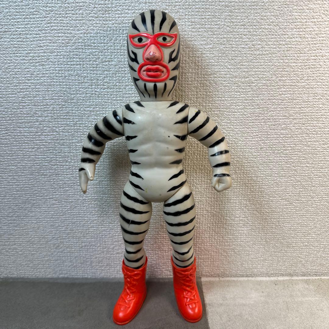 当時物 グレートゼブラ タイガーマスク 中嶋製作所 ソフビ 梶原一騎 辻