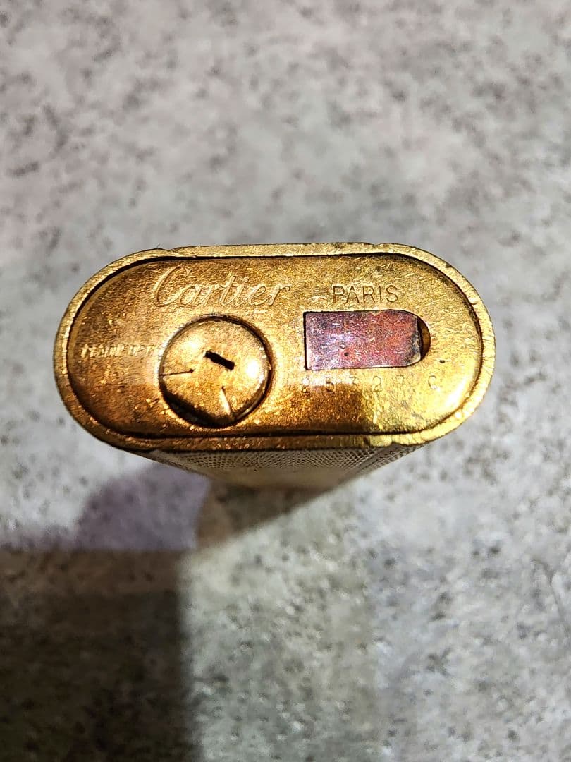 カルティエ ライター ゴールド オーバルストライプ PLAQUE OR - メルカリ