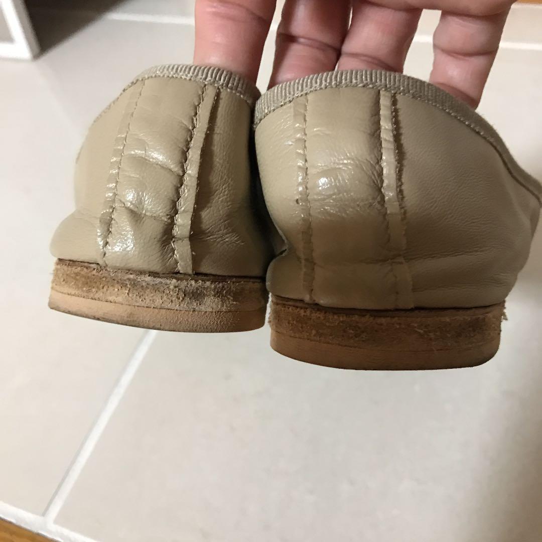 お値下げ！美品ポルセリバレエシューズベージュ36 - メルカリ