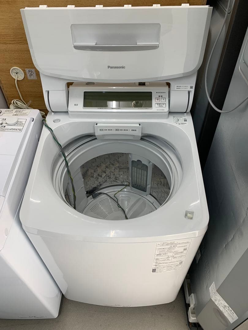 2021年製美品Panasonic 縦型洗濯機 8.0kg ホワイト 本体