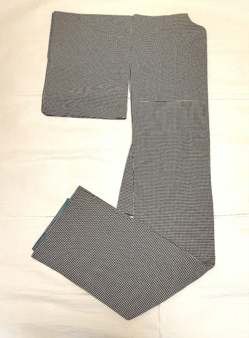 千鳥格子 小紋 洗える着物 ポリ - メルカリ