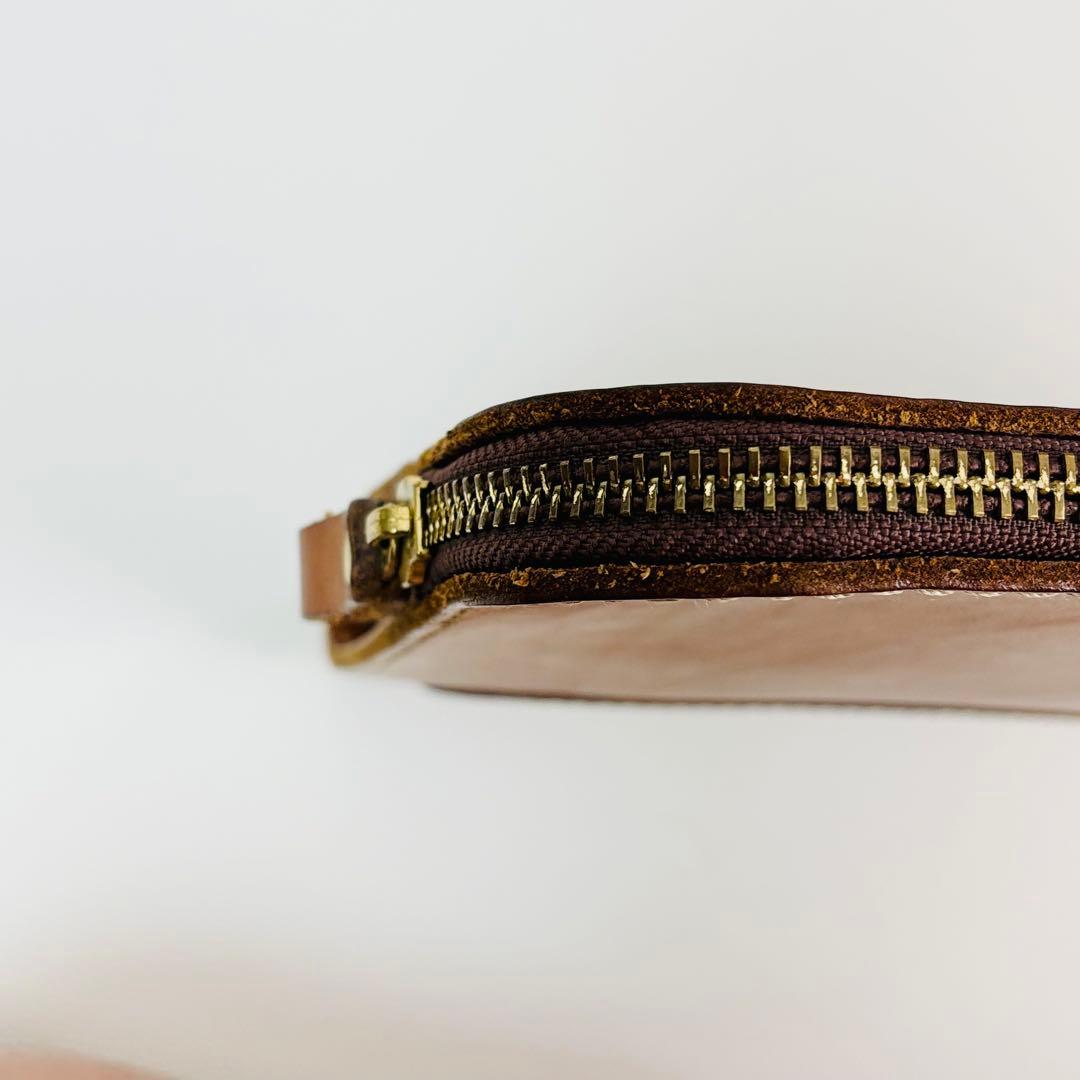 1280【希少】HERZ ヘルツ 本革 レザー クラッチバッグ PCケース A4