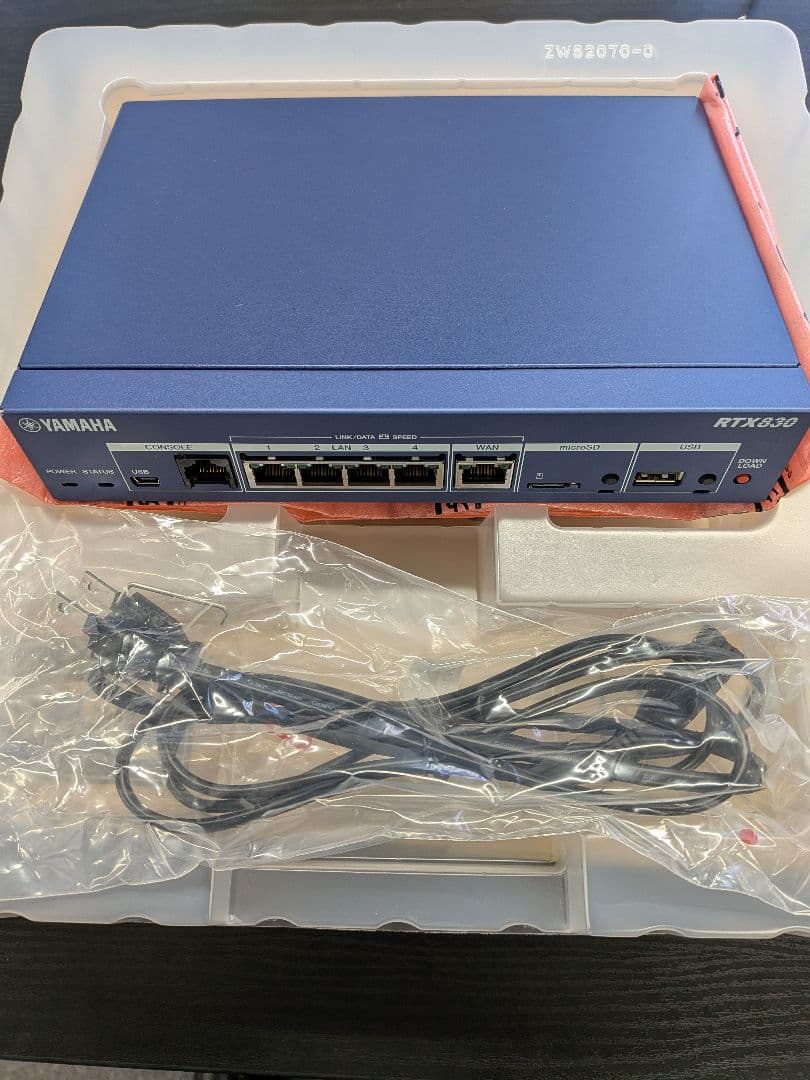 YAMAHA RTX830 有線LANルーター 動作確認済み - メルカリ
