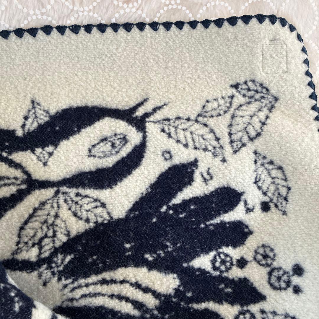 最終お値下げ ミナペルホネン ブランケット carnival ネイビー - メルカリ